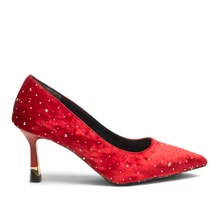 Renas Zenne Stiletto 227 Kadife Kırmızı