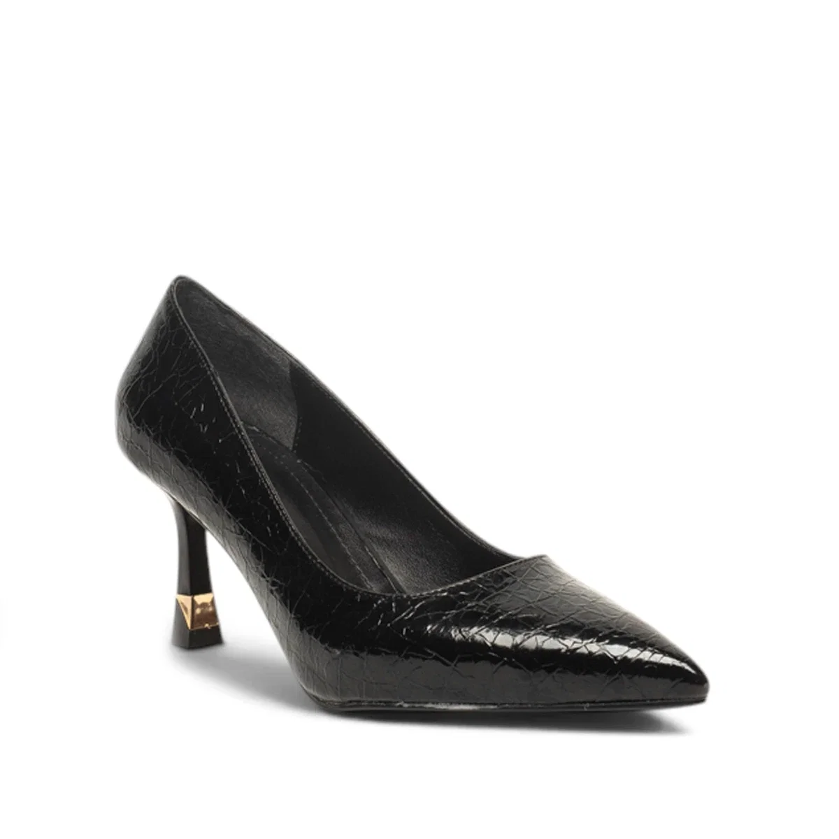 Renas Zenne Stiletto 2237 Kroko Siyah - Görsel 2