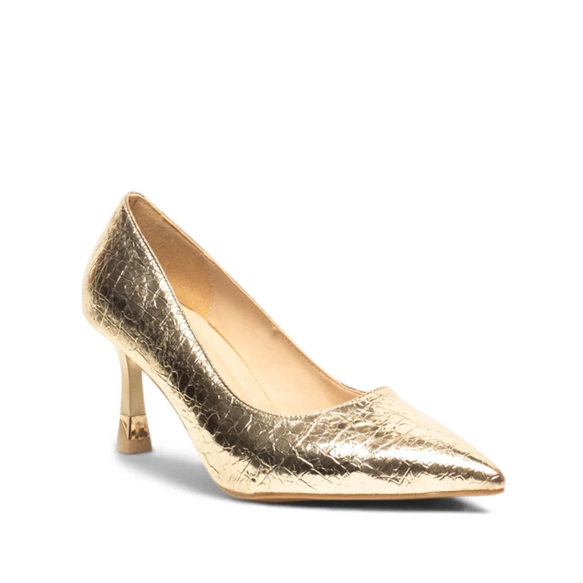Renas Zenne Stiletto 2237 Kroko Altın - Görsel 2