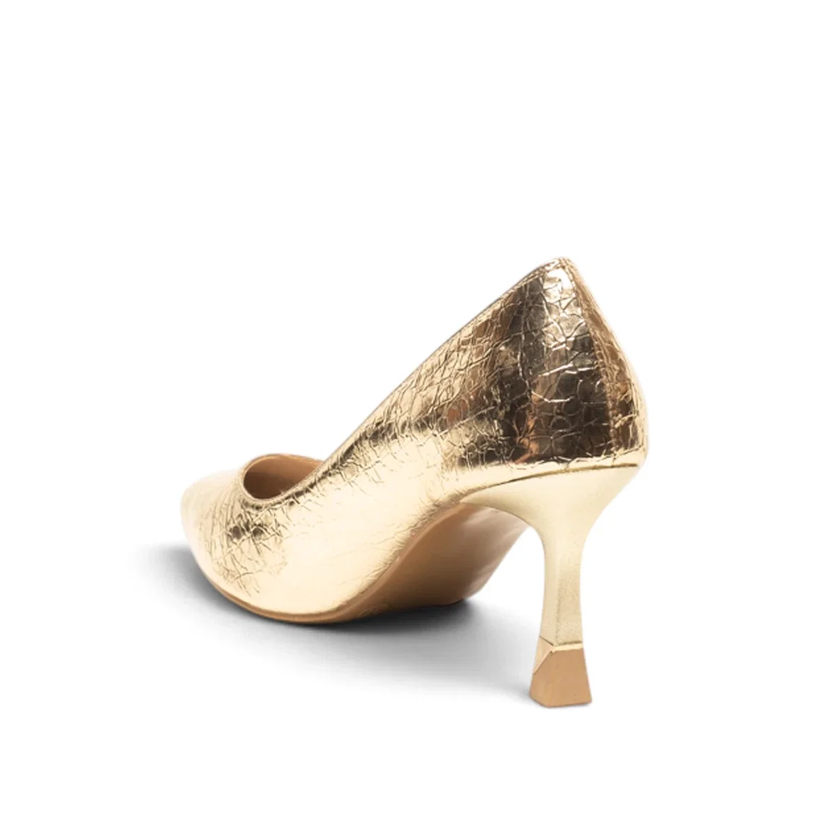 Renas Zenne Stiletto 2237 Kroko Altın - Görsel 3