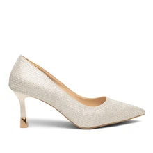Renas Zenne Stiletto 3722 Çizgili Simli Gümüş
