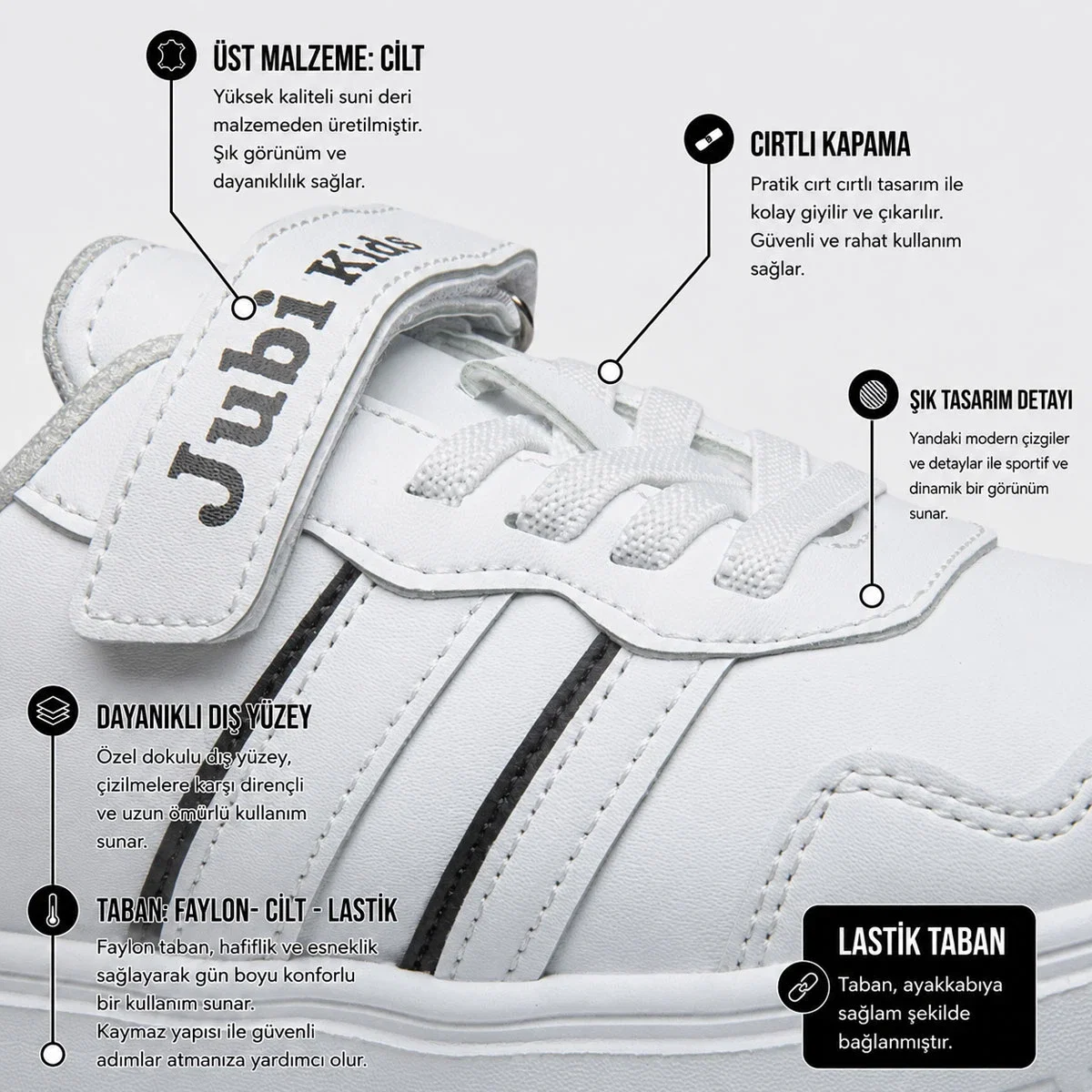 Jubi Kids Filet 005 Cilt Beyaz Siyah - Görsel 4