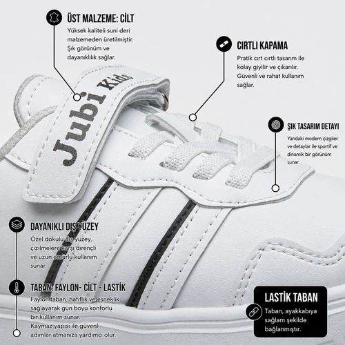 Jubi Kids Filet 005 Cilt Beyaz Siyah - Görsel 4