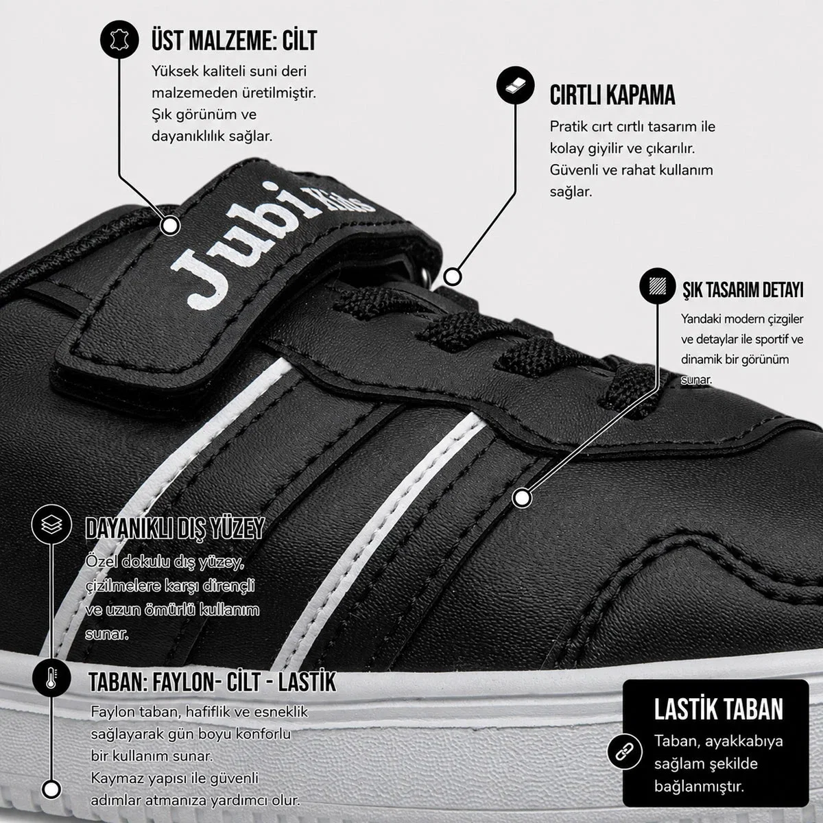 Jubi Kids Filet 005 Cilt Siyah Beyaz - Görsel 4