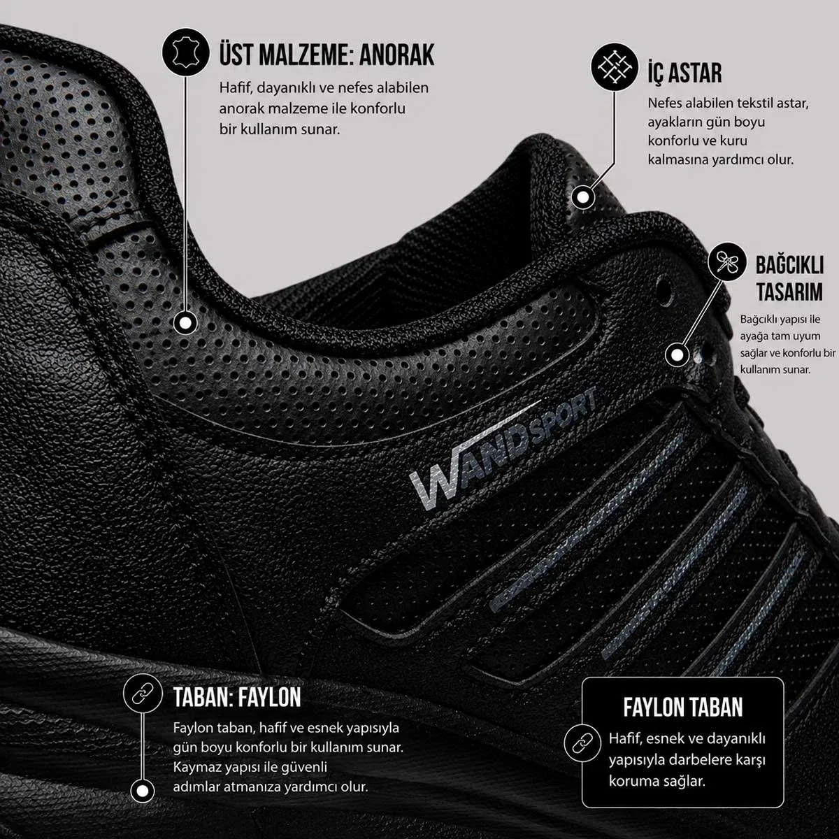 Wand Erkek 2080 Cilt Siyah (42-44)