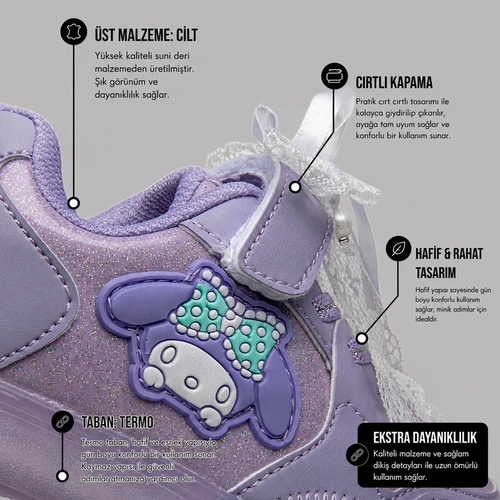 Conpax Kids Patik 300 Cilt Lila - Görsel 4