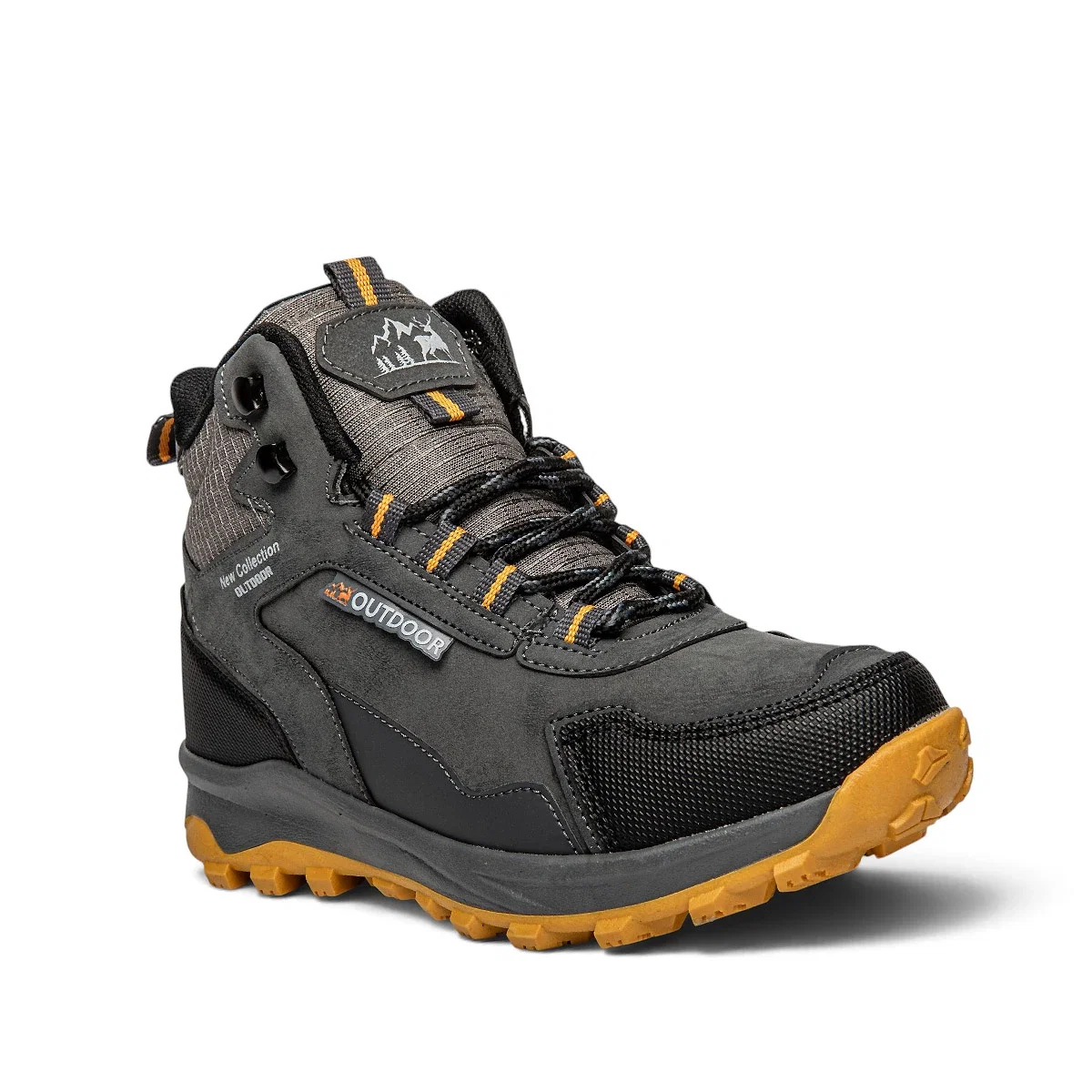 Lambirlent Garson Trekking Bot 1250-8 Cilt Denye Füme Siyah Sarı Tbn Füme Sarı