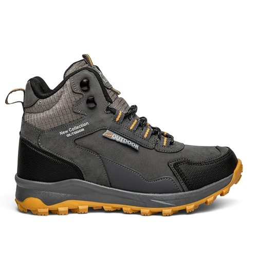 Lambirlent Garson Trekking Bot 1250-8 Cilt Denye Füme Siyah Sarı Tbn Füme Sarı - Görsel 1