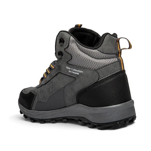 Lambirlent Erkek Trekking Bot 1250-3 Cilt Denye Füme Siyah Sarı - Görsel 3