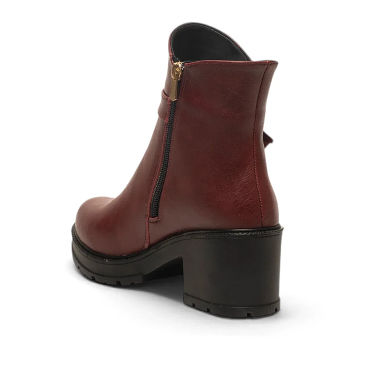 Genel Zenne Bot Topuklu 20610-03 Cilt Bordo