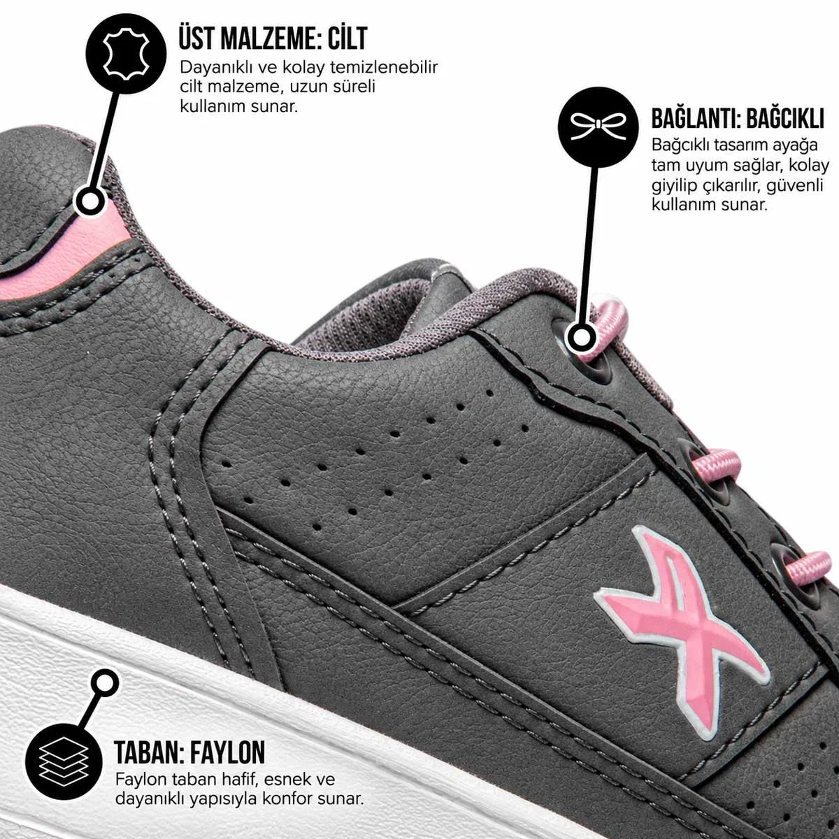Venuma Filet 354 Cilt Gri Pembe - Görsel 4