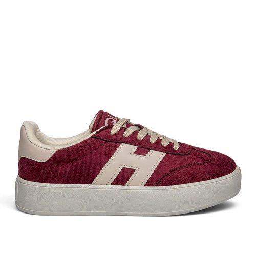 Qla Zenne 2101 Süet Bordo Bej - Görsel 1