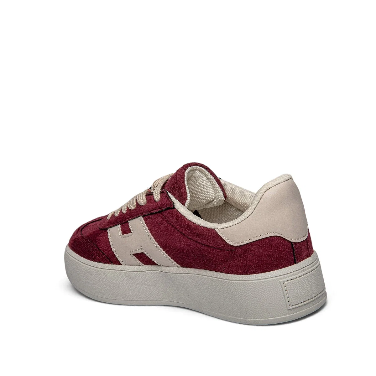 Qla Zenne 2101 Süet Bordo Bej - Görsel 3