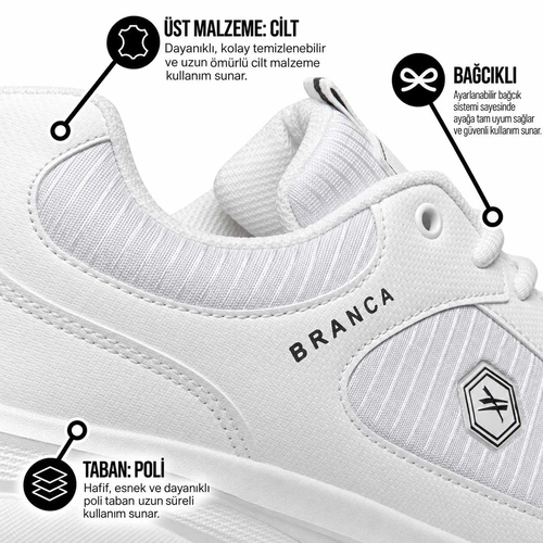 Branca Erkek 105 Cilt Denye Beyaz - Görsel 4
