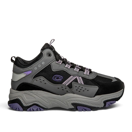 Conpax Zenne Basket 9310 Cilt Denye Siyah Mor - Görsel 1