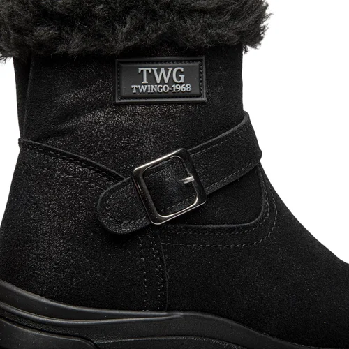 Twingo Zenne Bot 2095 Süet Mat Siyah - Görsel 4