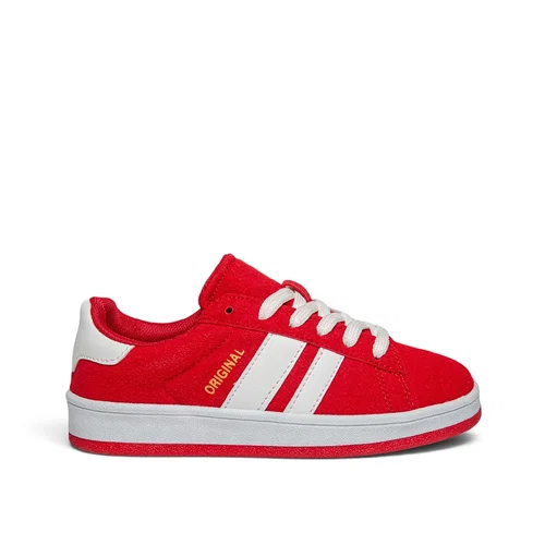 Jubi Kids Filet 035 Deri Tozu Kırmızı Beyaz - Görsel 1