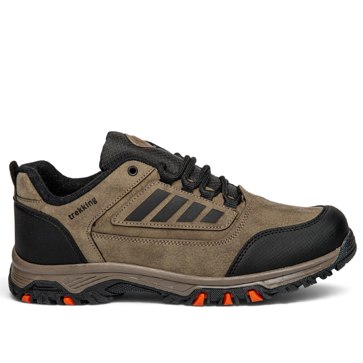 Wanderfull Erkek Battal 3023 Trekking Cilt Vizon Siyah Oranj