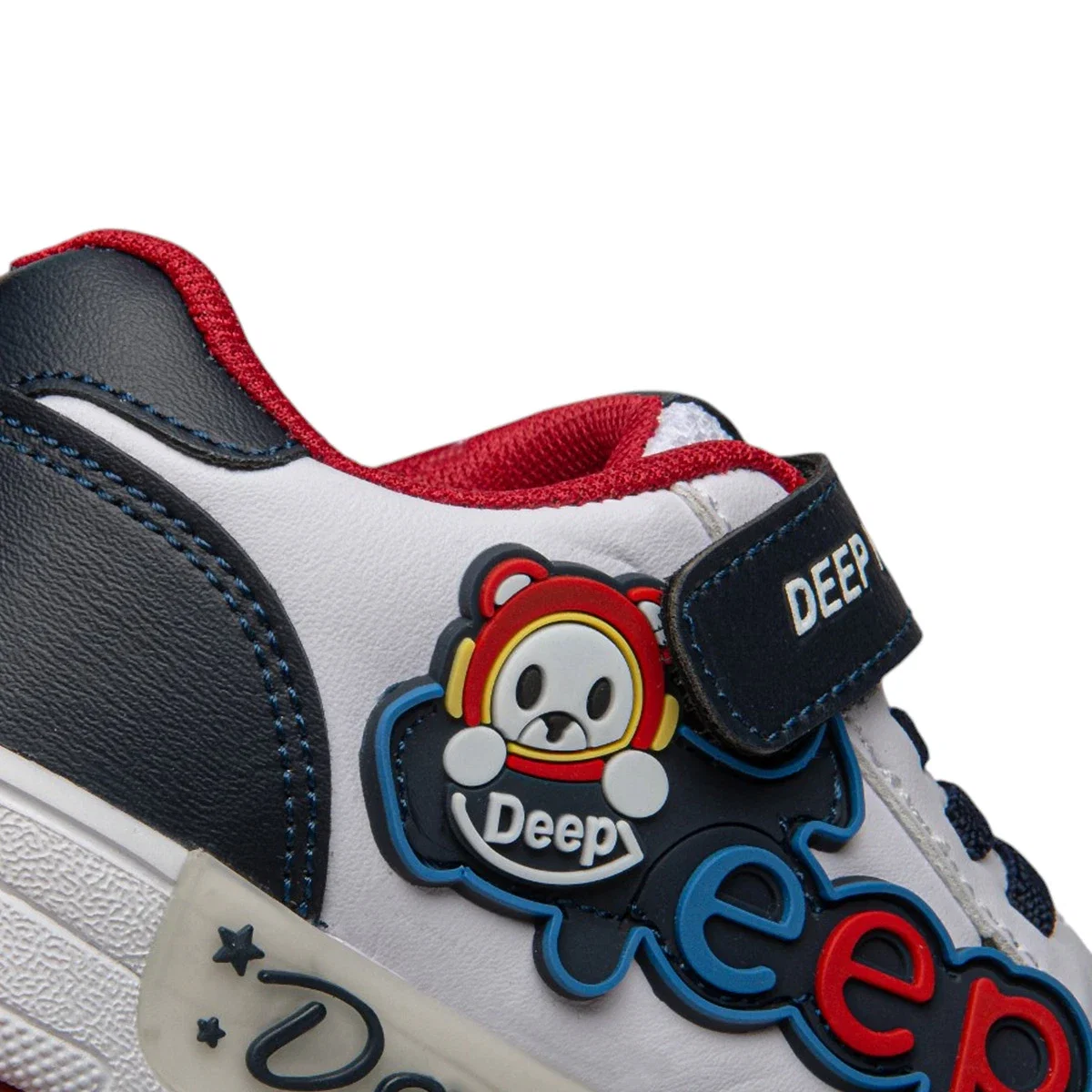 Deep Patik Işıklı 2610 Cilt Beyaz Laci Kırmızı - Görsel 4