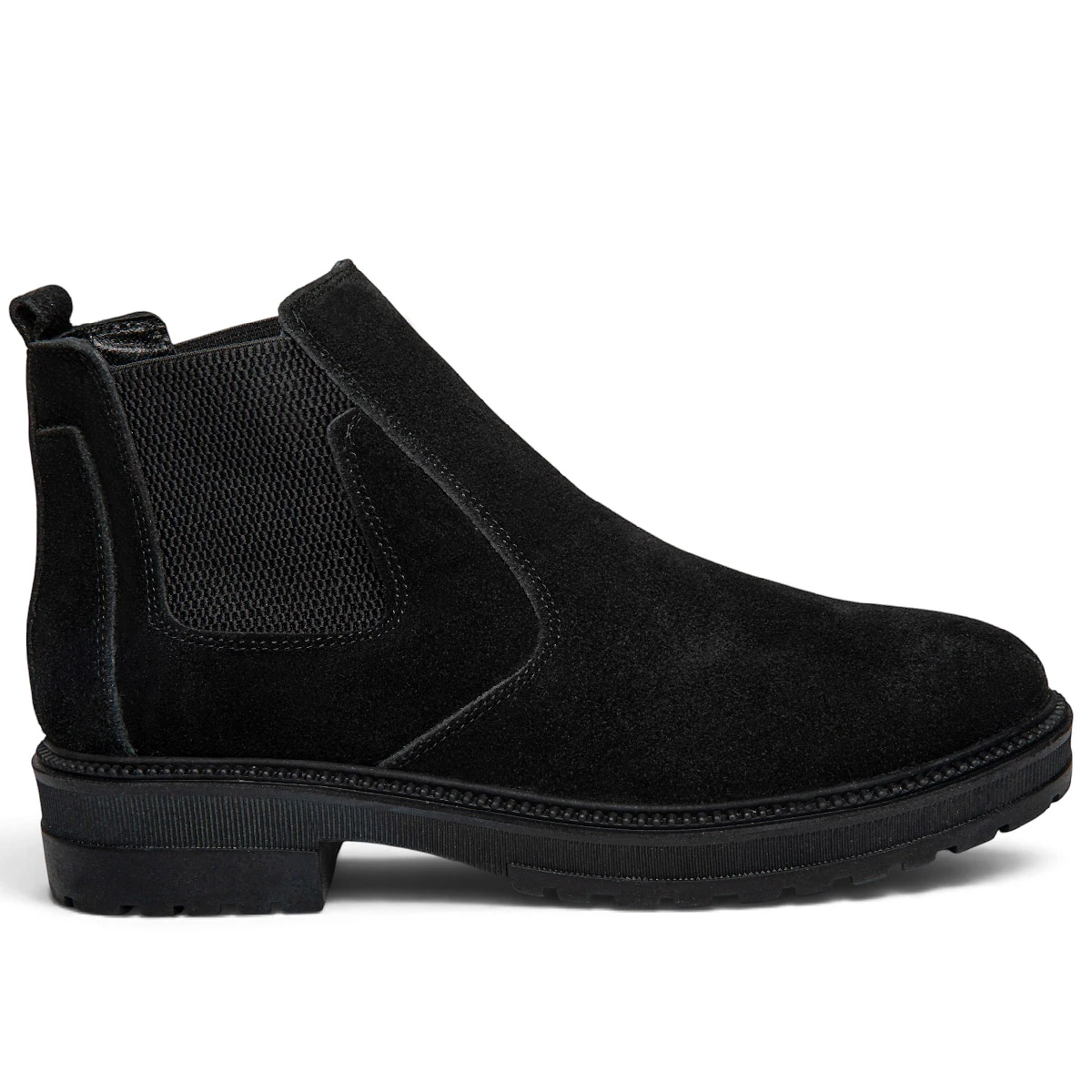Moon Shoes Erkek Bot Deri 515 Süet Siyah