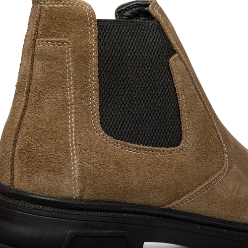 Moon Shoes Erkek Bot Deri 515 Süet Haki - Görsel 4