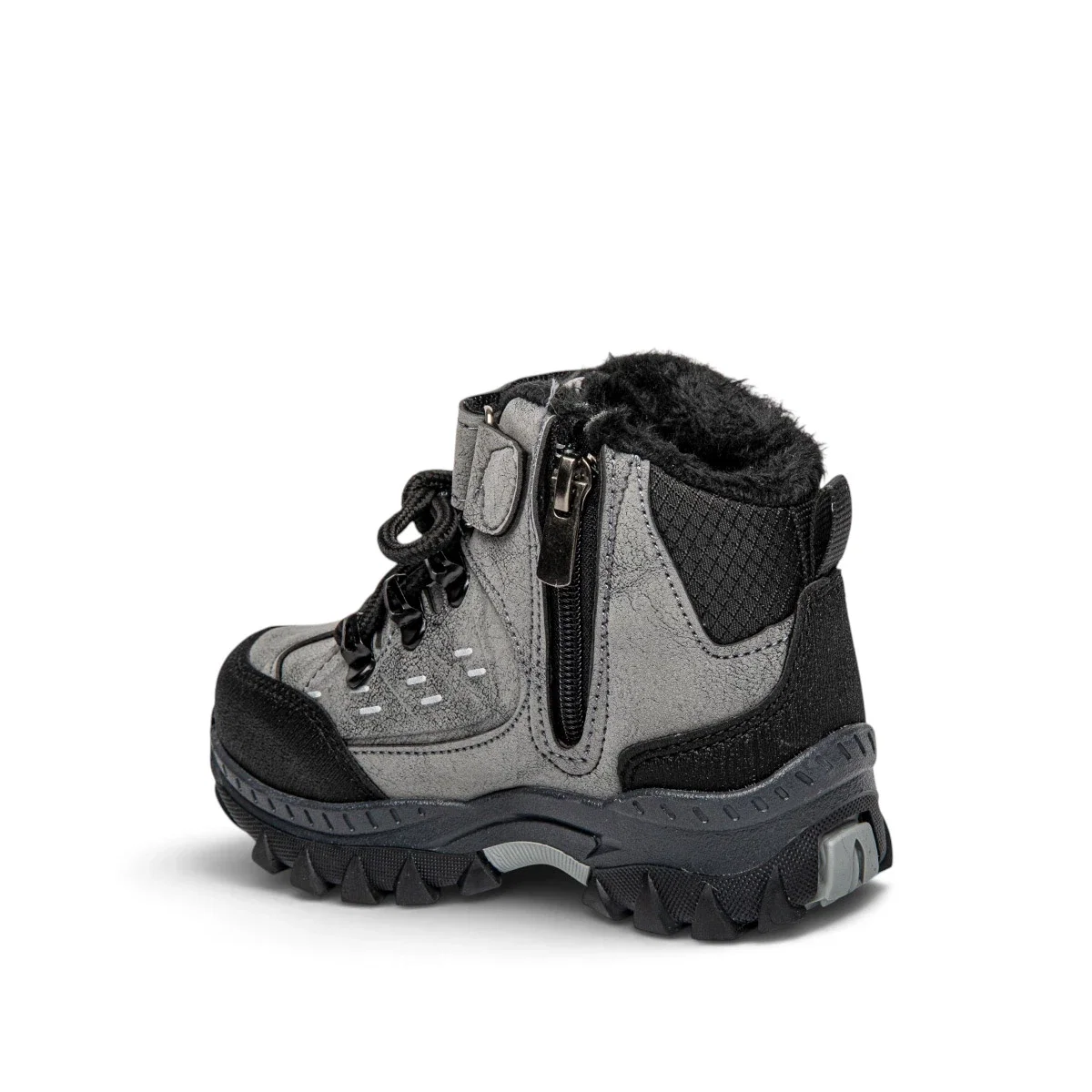 Volter Patik Bot 020 Cilt Gümüş Siyah - Görsel 3