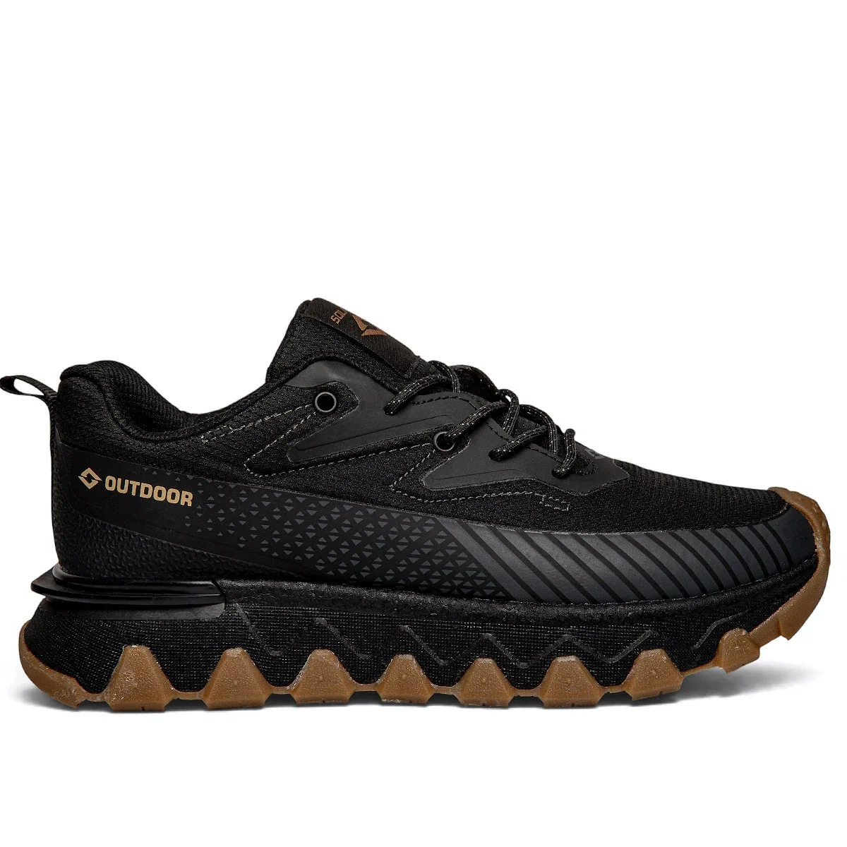 Solazer Erkek Spor 072 Waterproof Cilt Denye Siyah Krep - Görsel 1