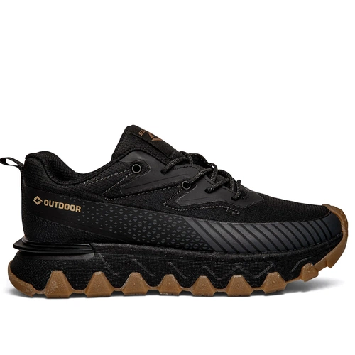 Solazer Erkek Spor 072 Waterproof Cilt Denye Siyah Krep - Görsel 1