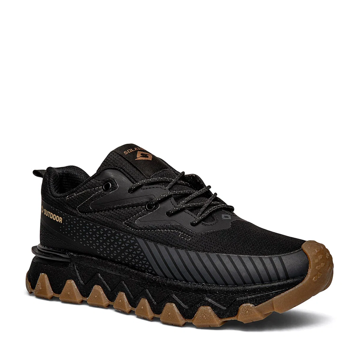 Solazer Erkek Spor 072 Waterproof Cilt Denye Siyah Krep - Görsel 2