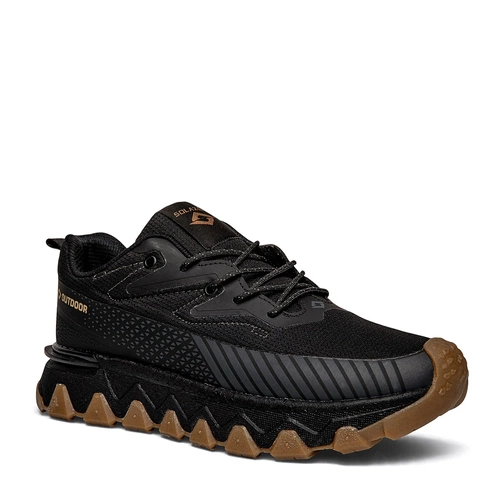 Solazer Erkek Spor 072 Waterproof Cilt Denye Siyah Krep - Görsel 2