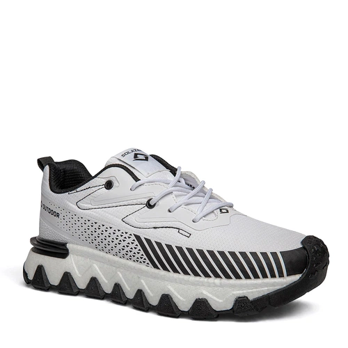 Solazer Erkek Spor 072 Waterproof Cilt Denye Beyaz Siyah - Görsel 2