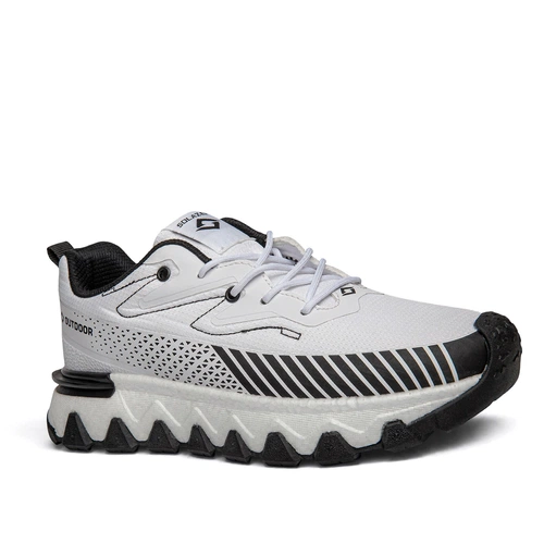 Solazer Erkek Spor 072 Waterproof Cilt Denye Beyaz Siyah - Görsel 2