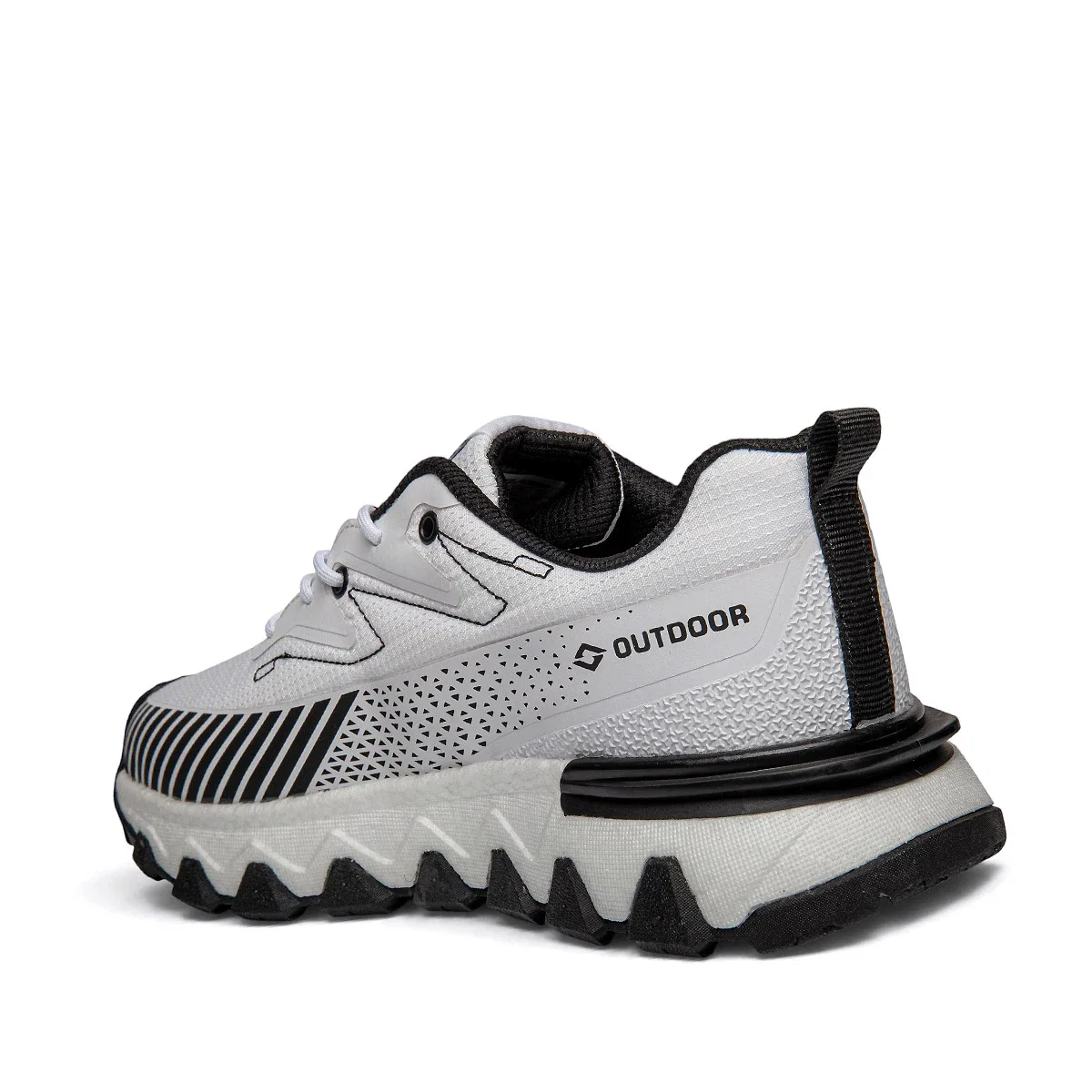 Solazer Erkek Spor 072 Waterproof Cilt Denye Beyaz Siyah - Görsel 3