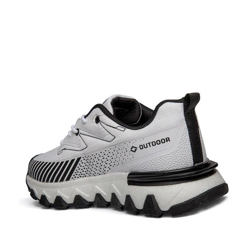 Solazer Erkek Spor 072 Waterproof Cilt Denye Beyaz Siyah - Görsel 3