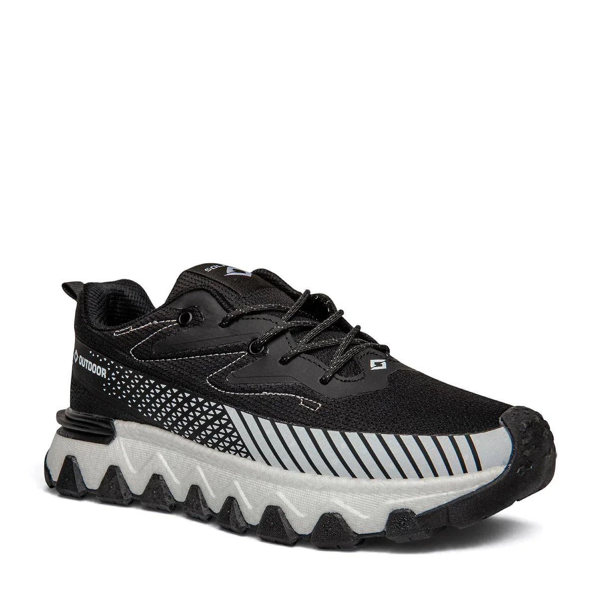 Solazer Erkek Spor 072 Waterproof Cilt Denye Siyah Beyaz - Görsel 2