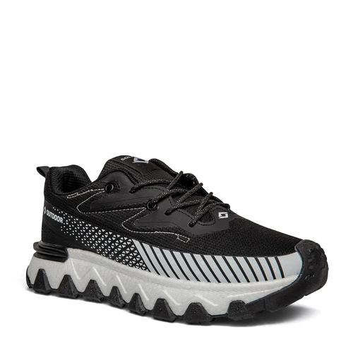 Solazer Erkek Spor 072 Waterproof Cilt Denye Siyah Beyaz - Görsel 2