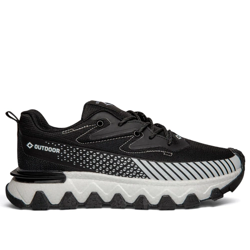 Solazer Erkek Spor 072 Waterproof Cilt Denye Siyah Beyaz - Görsel 1