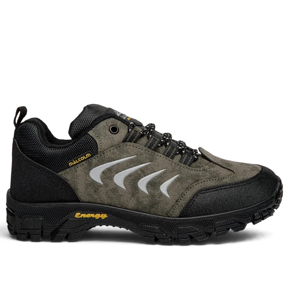 Malcolm Erkek 4000 Cilt Trekking Haki Gümüş - Görsel 1