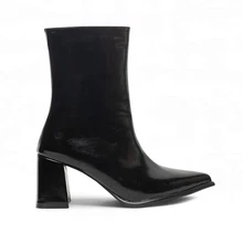 Genel Zenne Bot Topuklu 571 Yanki Siyah