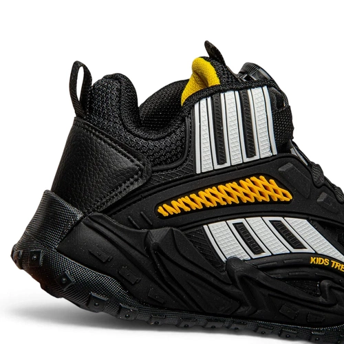 Superstar Filet Bot 4559-1 Cilt Siyah Beyaz Sarı - Görsel 4