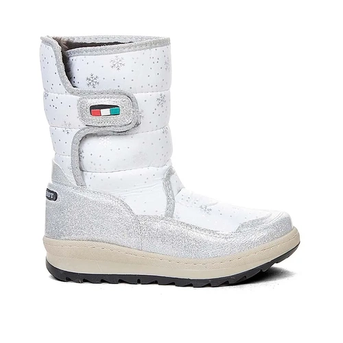 Le Petit Bot Filet 9022 Prşt Kar Desen Beyaz Gümüş - Görsel 1