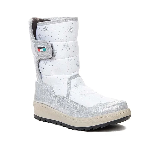 Le Petit Bot Filet 9022 Prşt Kar Desen Beyaz Gümüş - Görsel 2