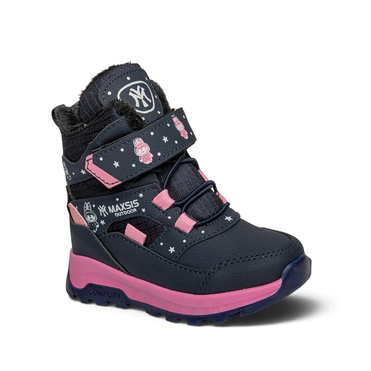 Maxsis Patik Bot 054 Cilt Lacivert Pembe