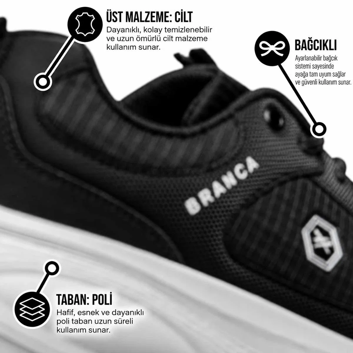 Branca Erkek 105 Cilt Denye Siyah Beyaz