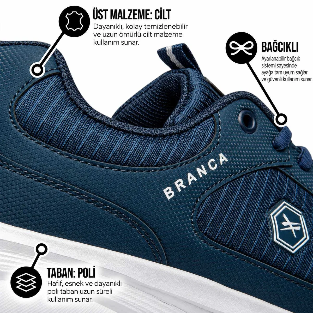 Branca Erkek 105 Cilt Denye Lacivert