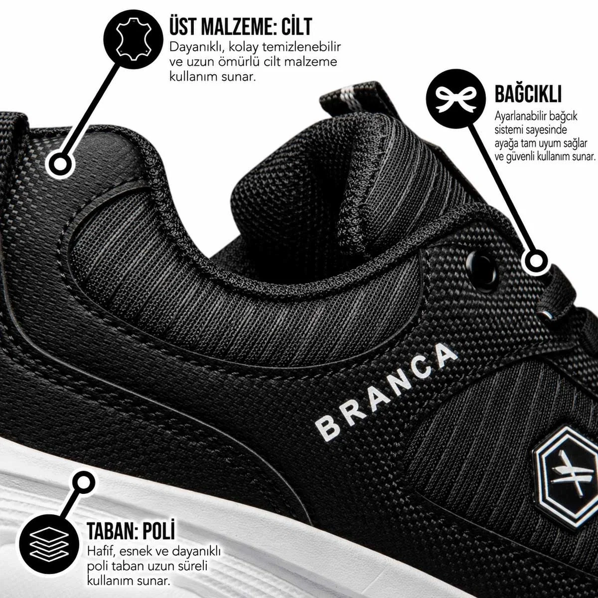 Branca Garson 105 Cilt Denye Siyah Beyaz