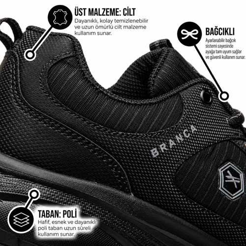 Branca Erkek 105 Cilt Denye Siyah - Görsel 4