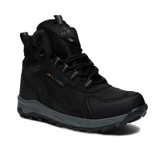 Lambirlent Erkek Trekking Bot 1250-1 Cilt Denye Siyah Füme - Görsel 2