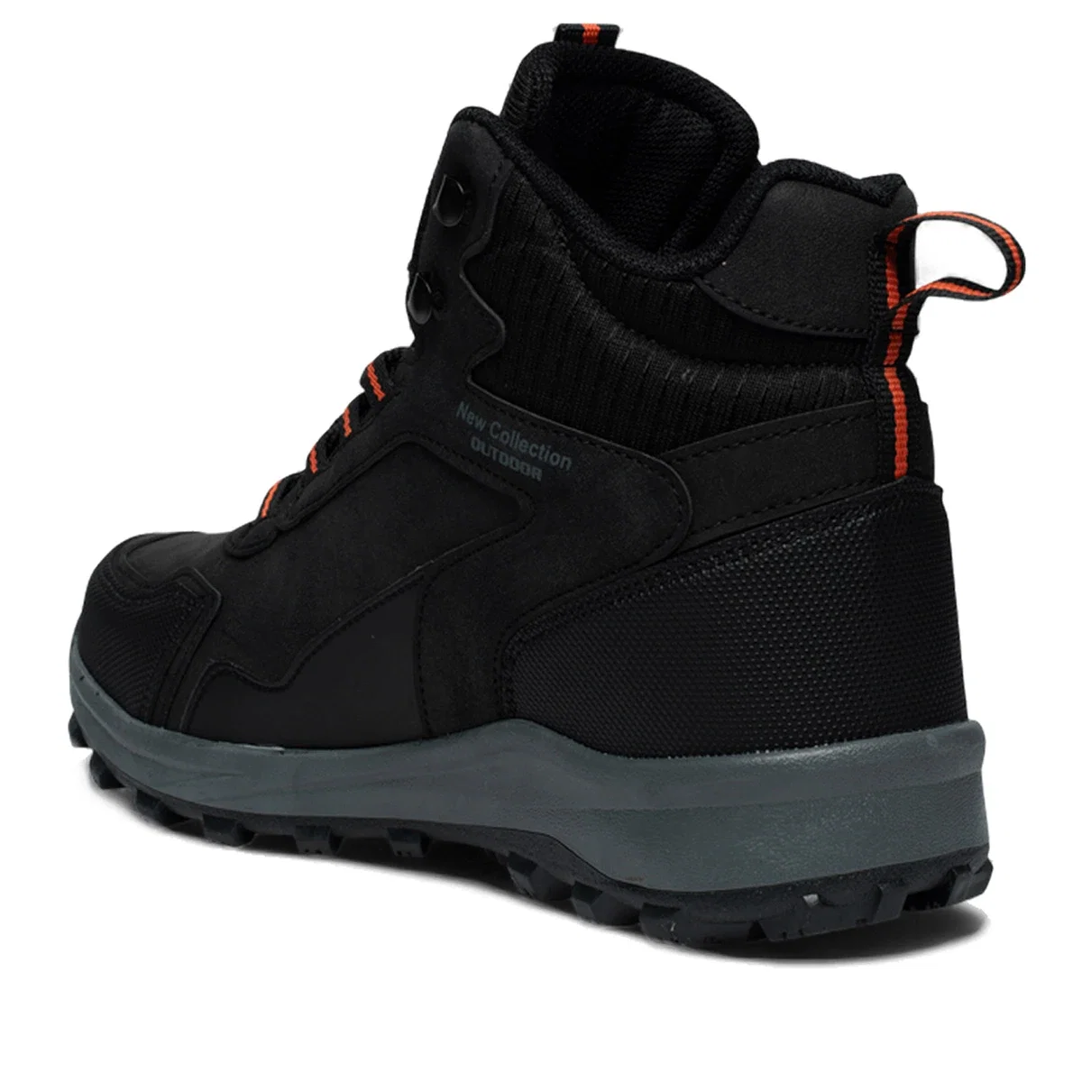 Lambirlent Erkek Trekking Bot 1250-4 Cilt Denye Siyah Oranj