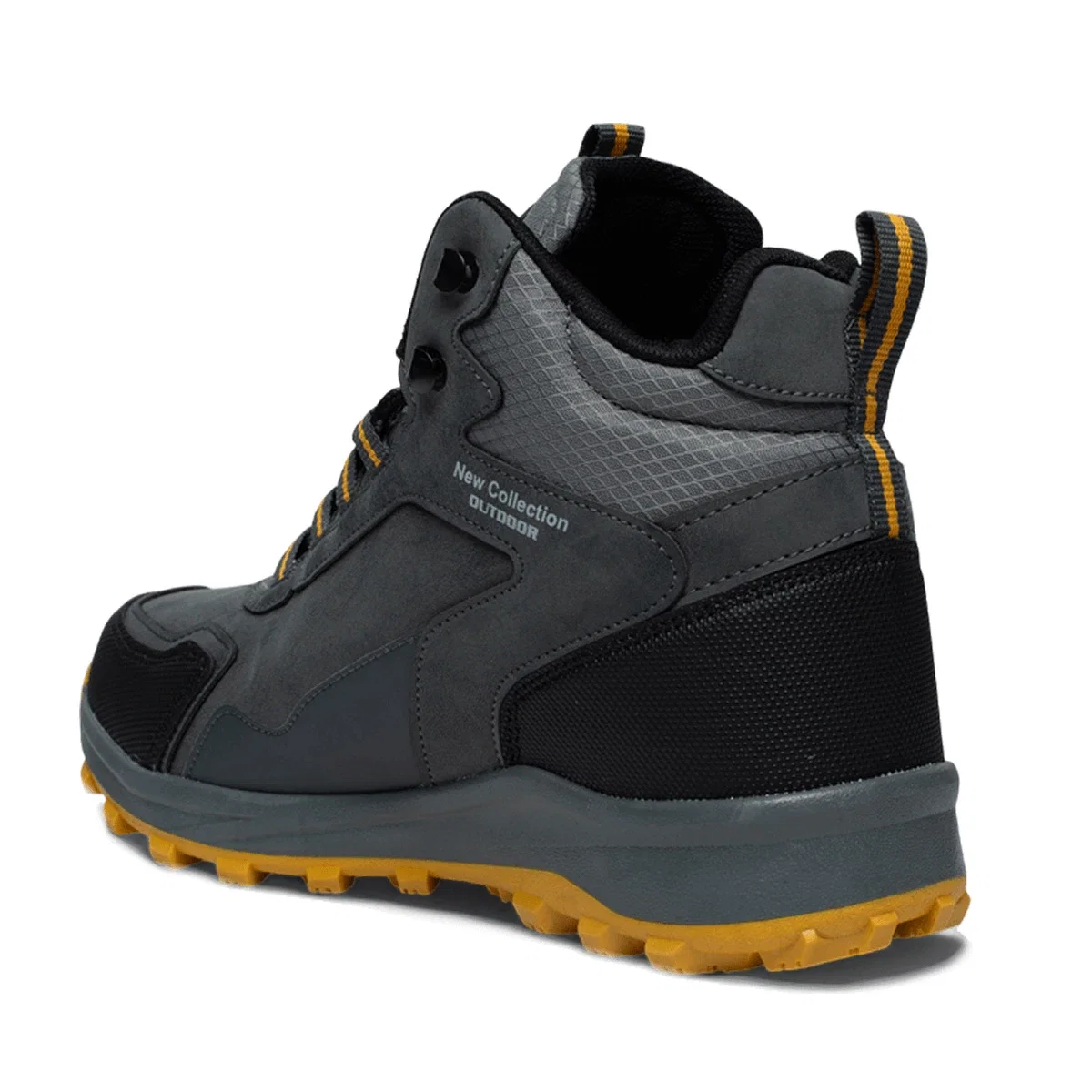 Lambirlent Erkek Trekking Bot 1250-8 Cilt Denye Füme Siyah Sarı Tbn Füme Sarı